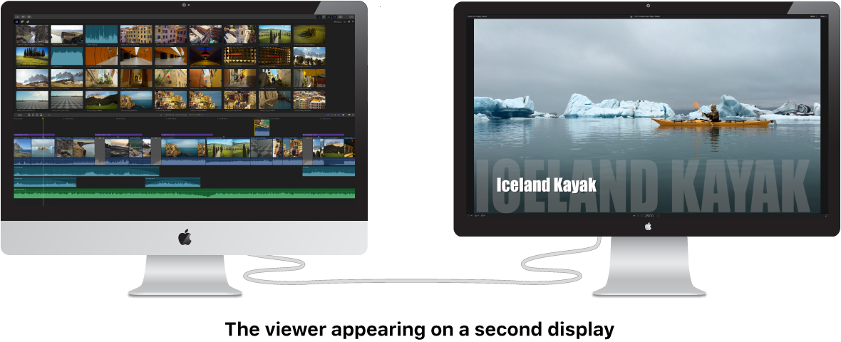 The viewer shown on a second display