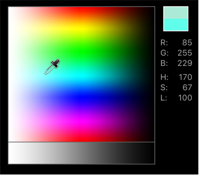 Pop-Up color palette