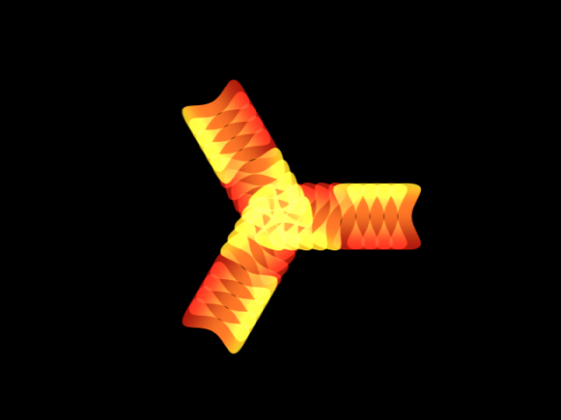 Canvas showing replicator with Sequence Replicator behavior applied