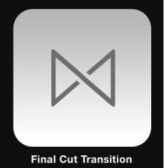 Final Cut Transition icon in Project Browser