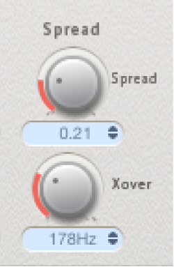 Commandes de diffusion de Space Designer.