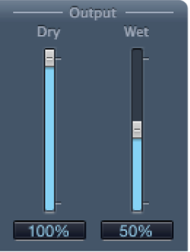 Commandes Output de PlatinumVerb.