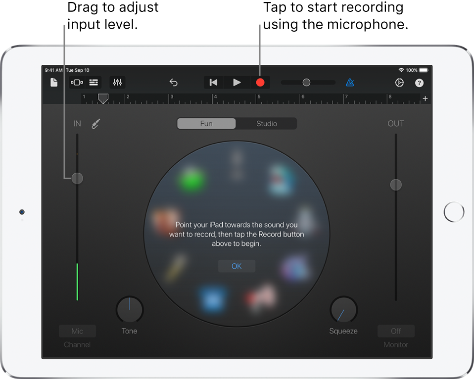 Audio Recorder Touch Instrument