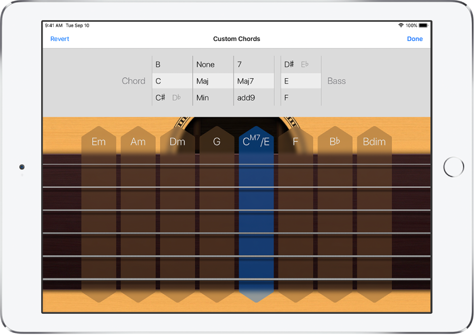 Custom Chords control wheels