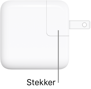 USB-C-lichtnetadapter van 30 W.