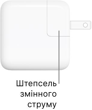 Блок живлення USB-C 30 Вт.