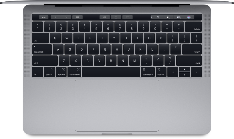 Oberseite des 13" MacBook Pro.