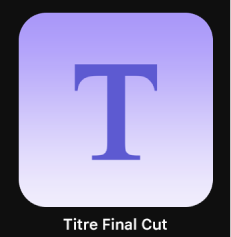 Icône de titre Final Cut dans le navigateur de projets