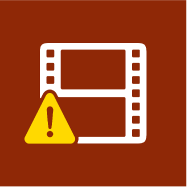 Icono de alerta de “Clip no encontrado”