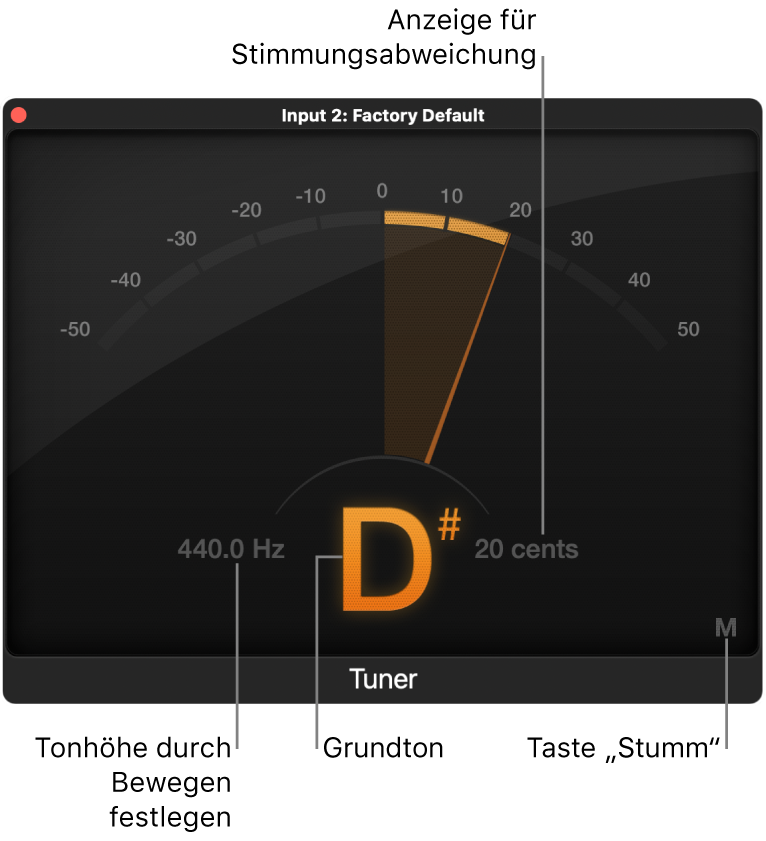 Plug-in „Stimmgerät“