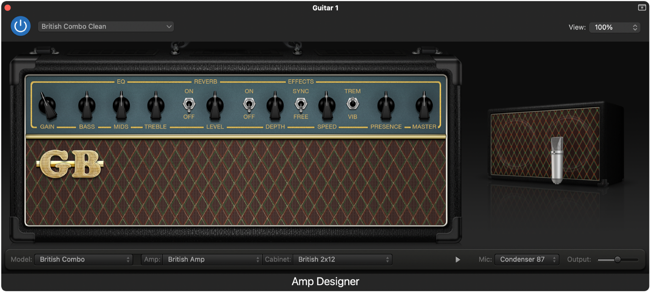 Amp Designer-programtillegg.