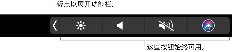 图。触控栏功能栏。