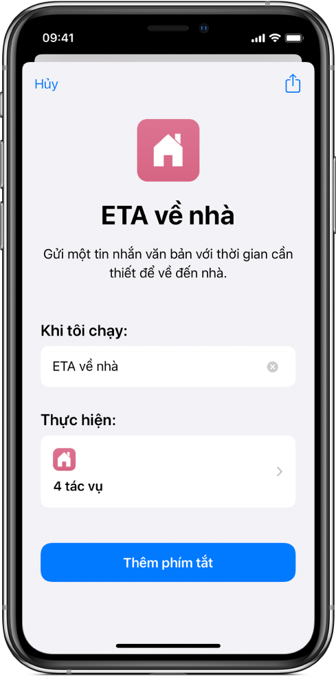 Một mô tả và bản xem trước của các tác vụ trong phím tắt trong Bộ sưu tập.