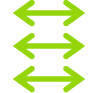 Bevegelsessymbolet for sveiping mellom programmer