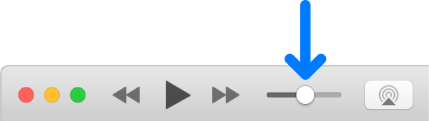 The volume slider.