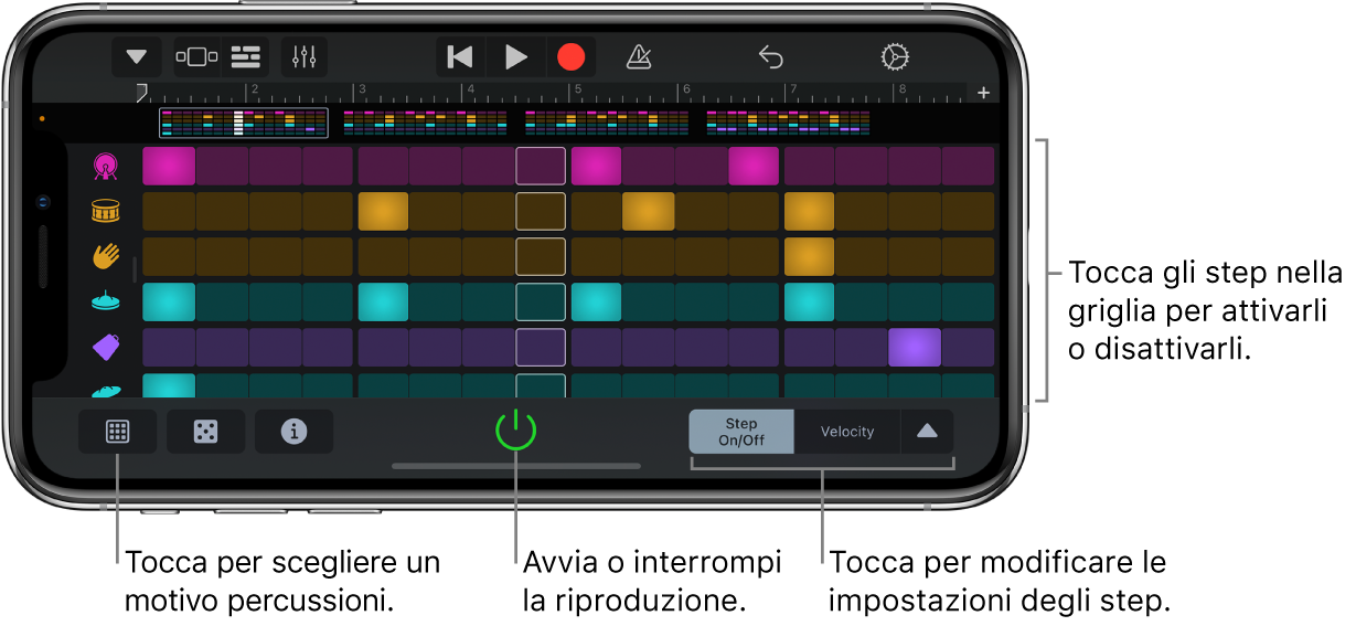 Strumento Touch “Sequencer tempo”