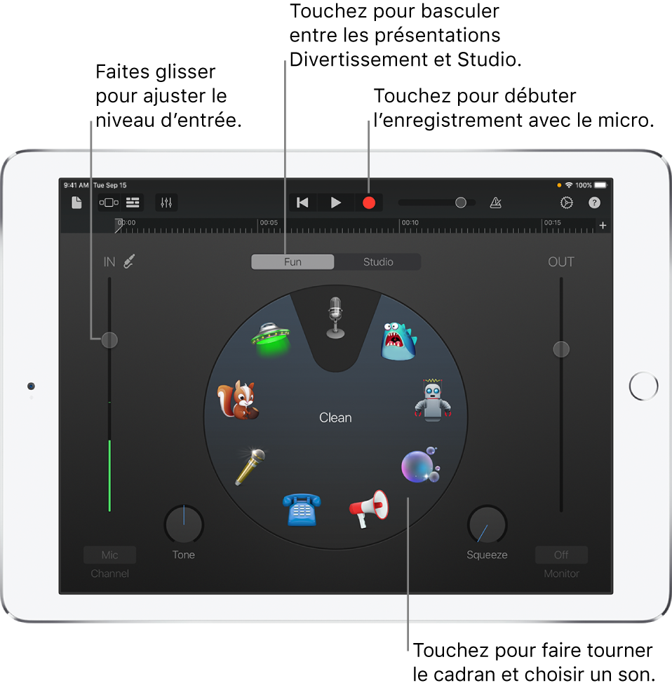 Instrument tactile Audio Recorder