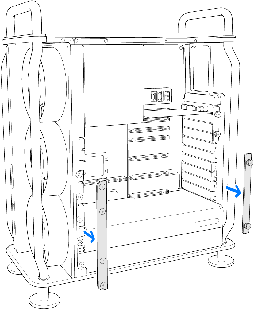 Le placche a morsetto vengono rimosse.