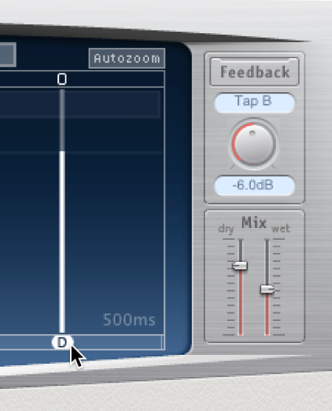 Barre d’identification de Delay Designer.