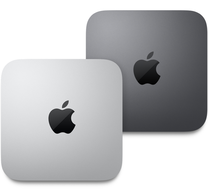 Vue supérieure du Mac mini.