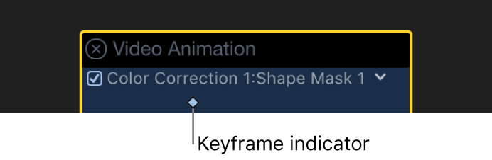 Éditeur d’animation vidéo montrant une image clé