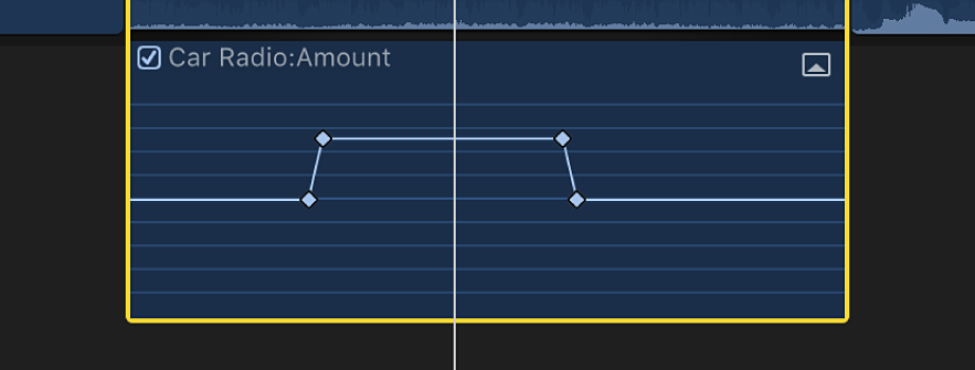 Éditeur d’animation audio affichant les images clés obtenues