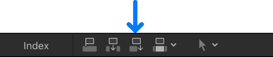 Bouton Ajouter au-dessus de la timeline