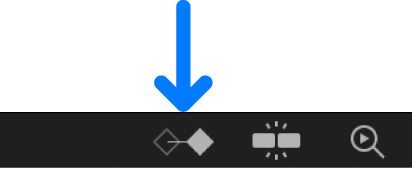 Taste „Keyframes einblenden“ in der Timeline