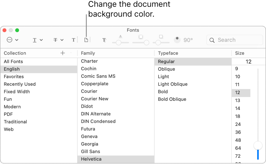 Change the background color of your document.