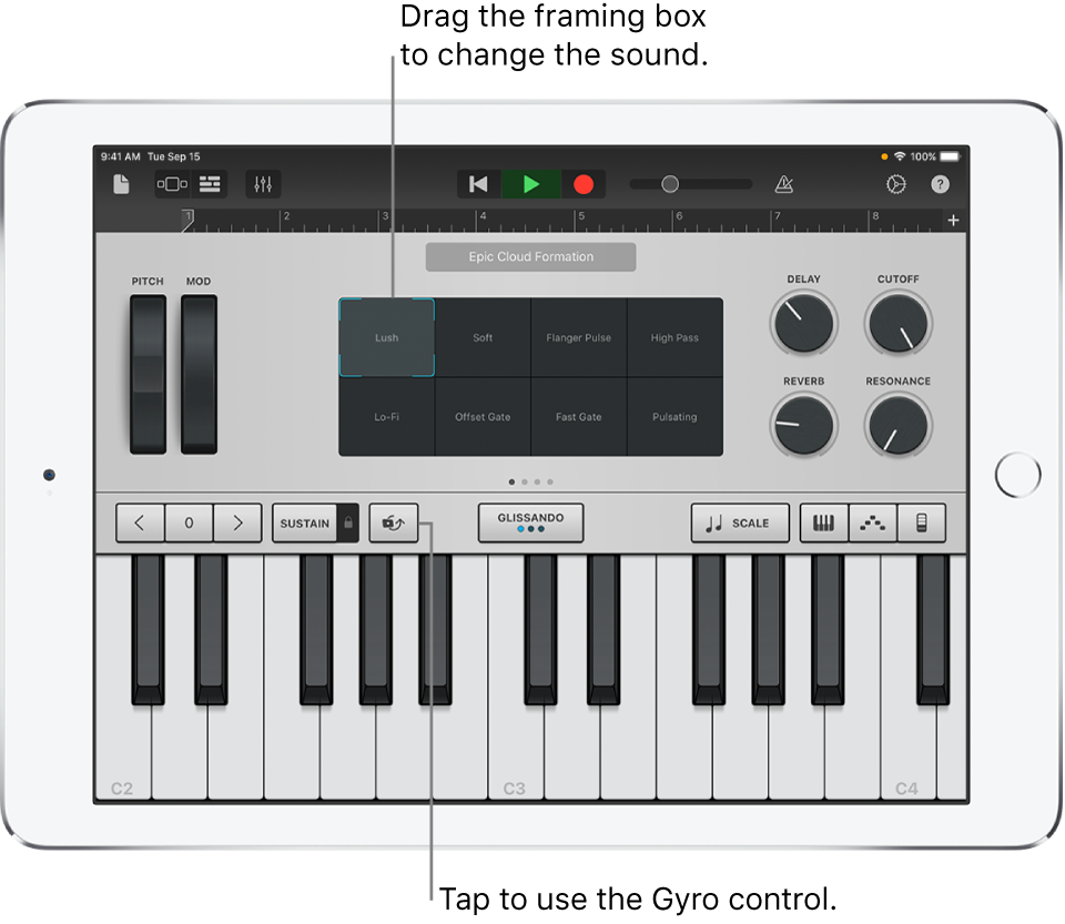 Keyboard Touch Instrument