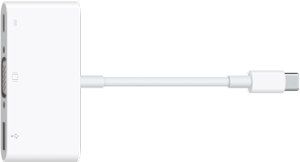 USB-C VGA kelių prievadų adapteris.