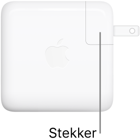 De USB-C-lichtnetadapter van 67 W of 96 W.