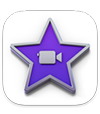 het symbool van de iMovie-app