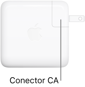 Adaptador de Alimentação USB-C de 67 W ou 96 W.