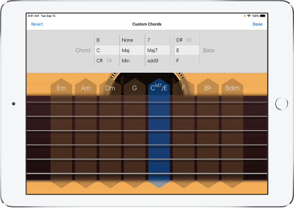 Custom Chords control wheels