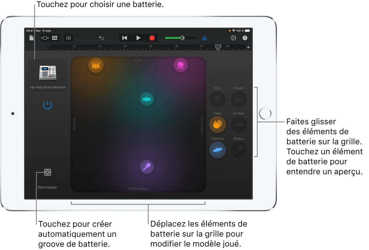 Instrument tactile Smart Drums