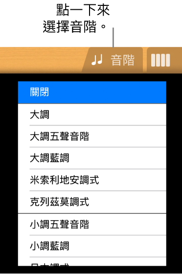 吉他音階按鈕