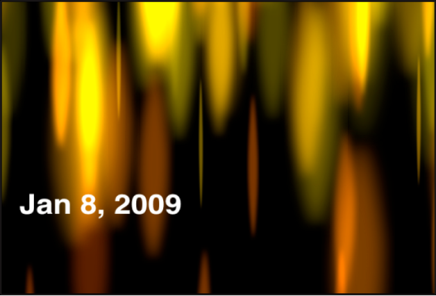 Canvas showing Time Date generator displaying only the date