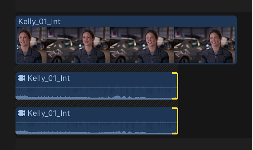 Point de montage des composants audio développés élagués à un nouvel emplacement