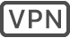 VPNのステータスアイコン。