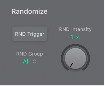 Abbildung. Randomize-Parameter des ES2