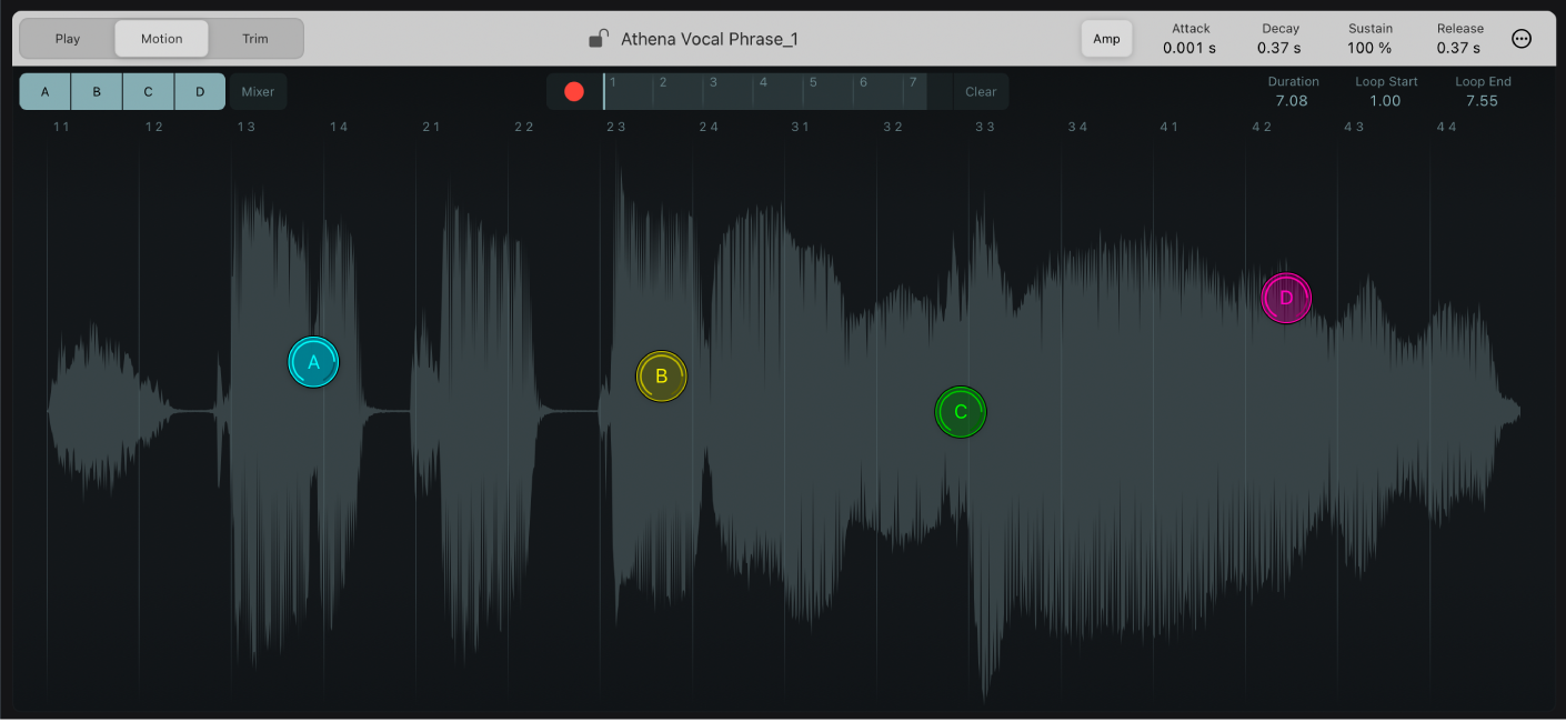 Figure. Sample Alchemy Motion mode.