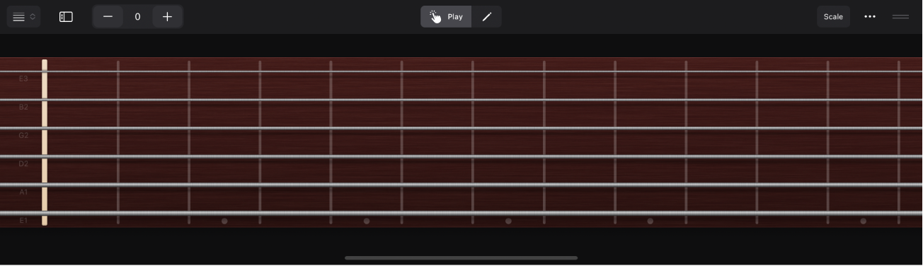 Figure. Fretboard Play Surface.