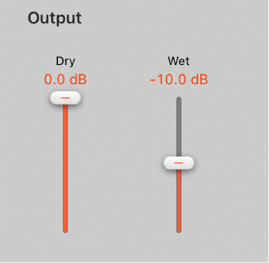 Figure. Space Designer Output parameters.