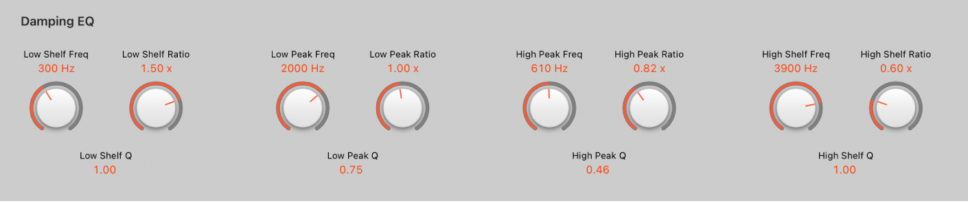 Ilustración. “Damping EQ” de ChromaVerb.