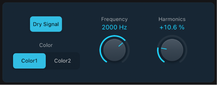 Figure. Fenêtre du module Exciter.