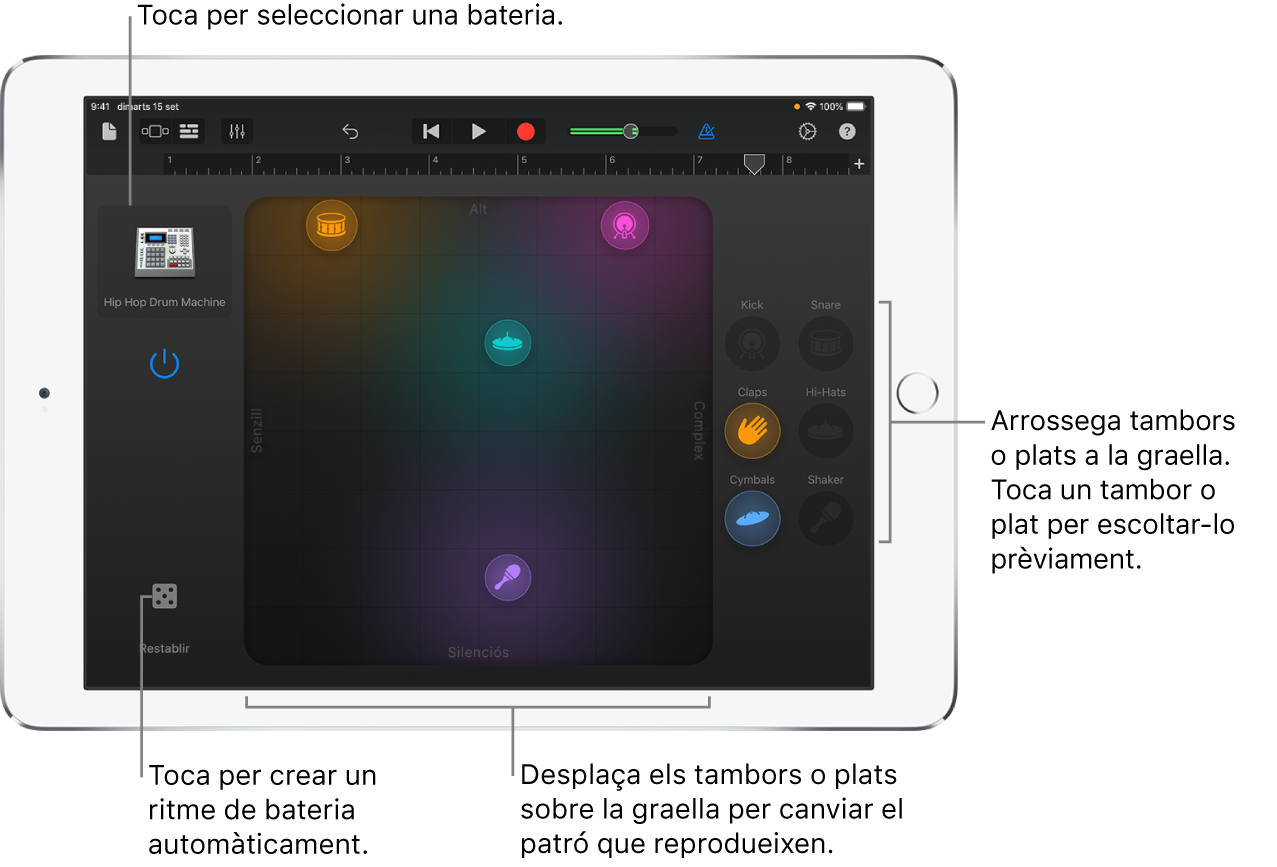 Instrument tàctil Smart Drums