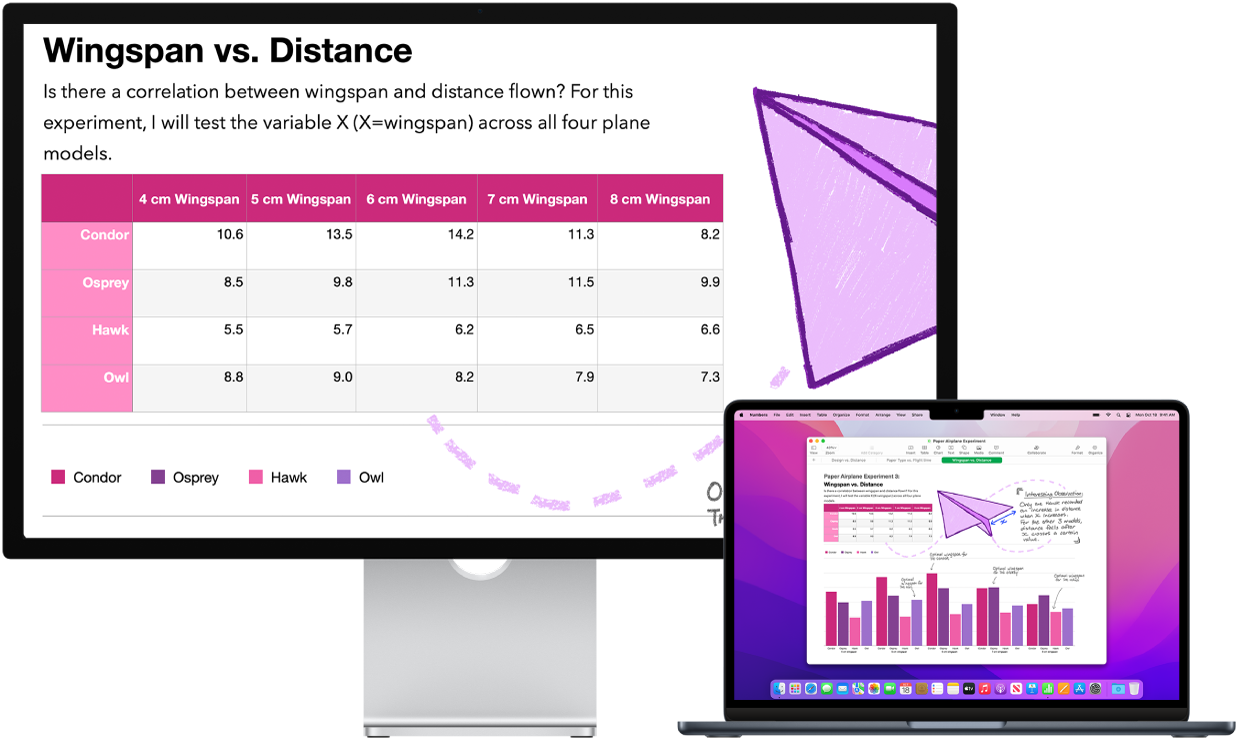 Zoom Display is active on the desktop screen, while the screen size stays fixed on MacBook Air.