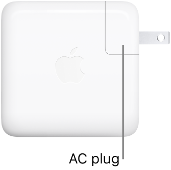 The 67W or 96W USB-C Power Adapter.