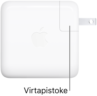 67 W USB-C-virtalähde.